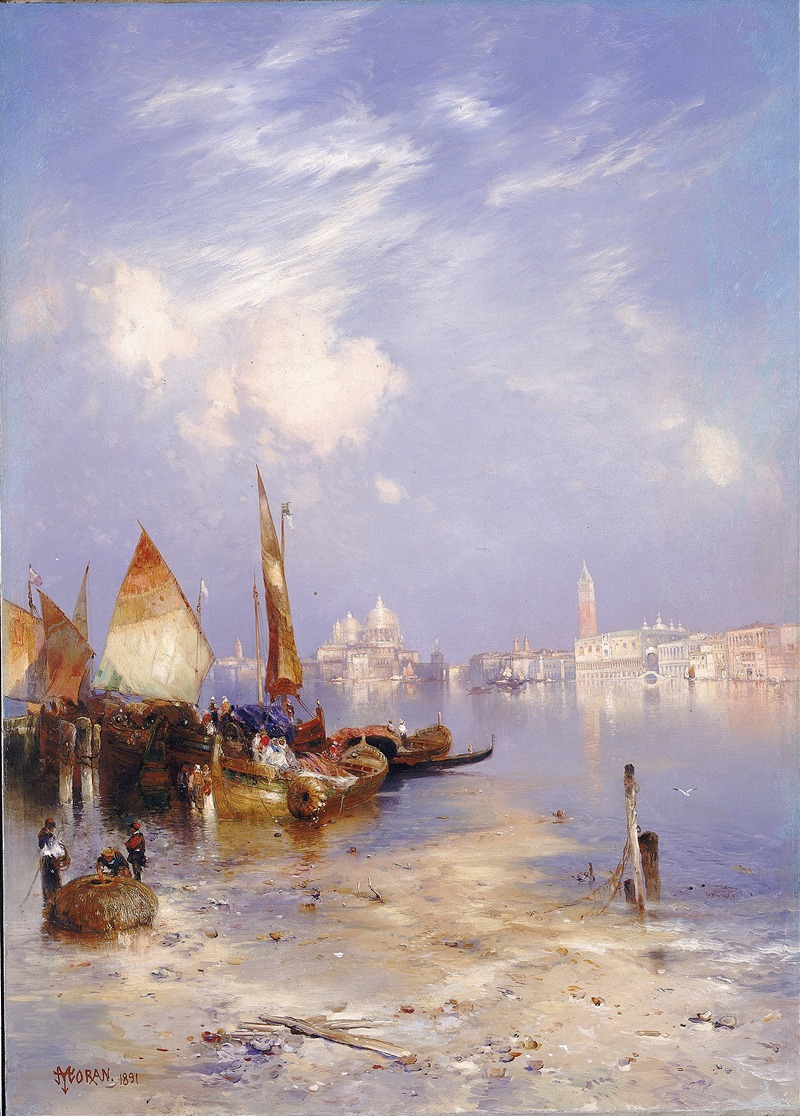 Thomas Moran - A View of Venice