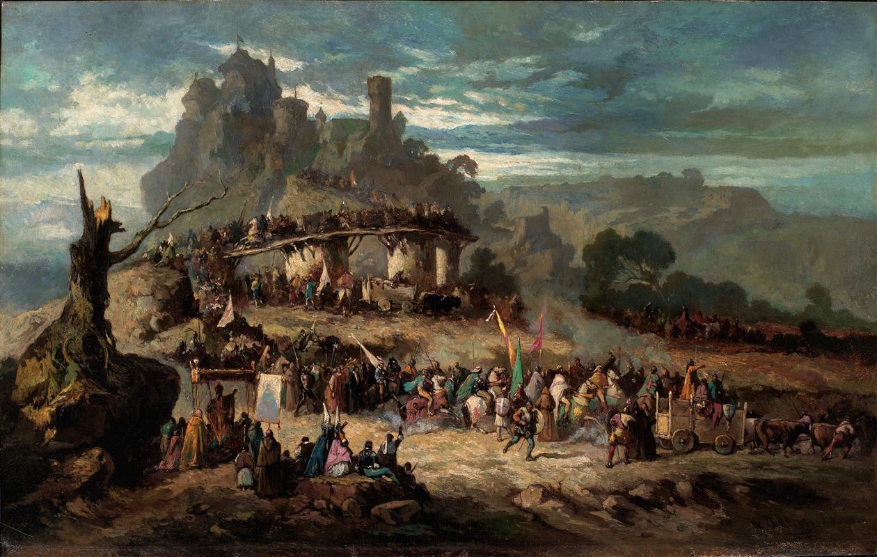 Victor Nehlig - The Departure of the Crusaders