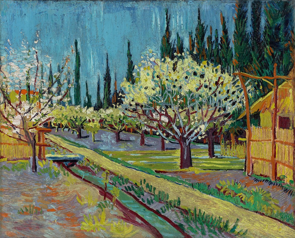 Vincent van Gogh - Orchard Bordered by Cypresses