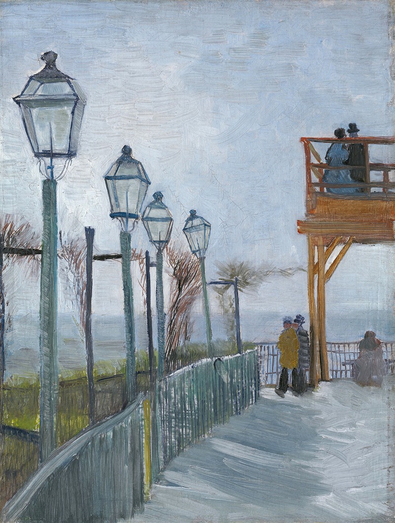 Vincent van Gogh - Terrace and Observation Deck at the Moulin de Blute-Fin, Montmartre