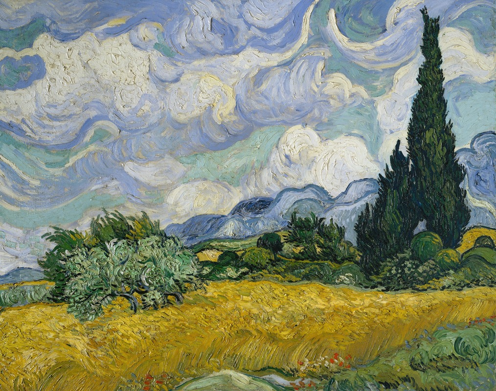 Vincent van Gogh - Wheat Field with Cypresses