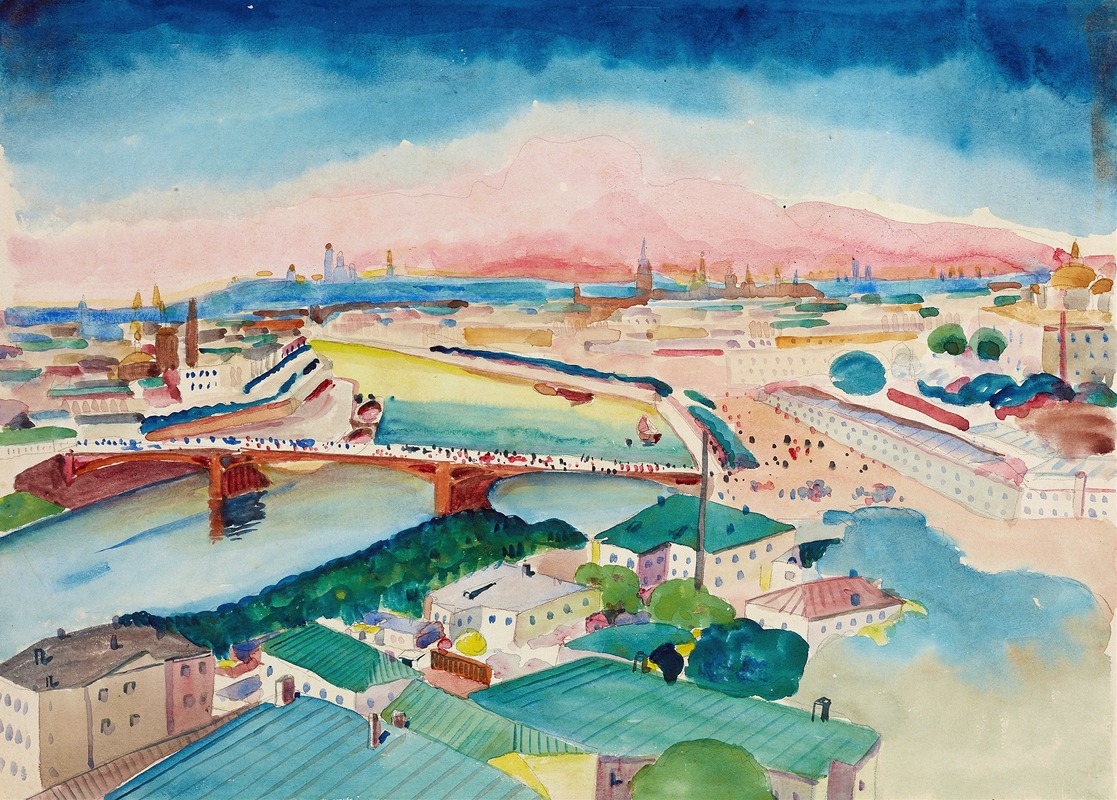 Wassily Kandinsky - Blick auf Moskau