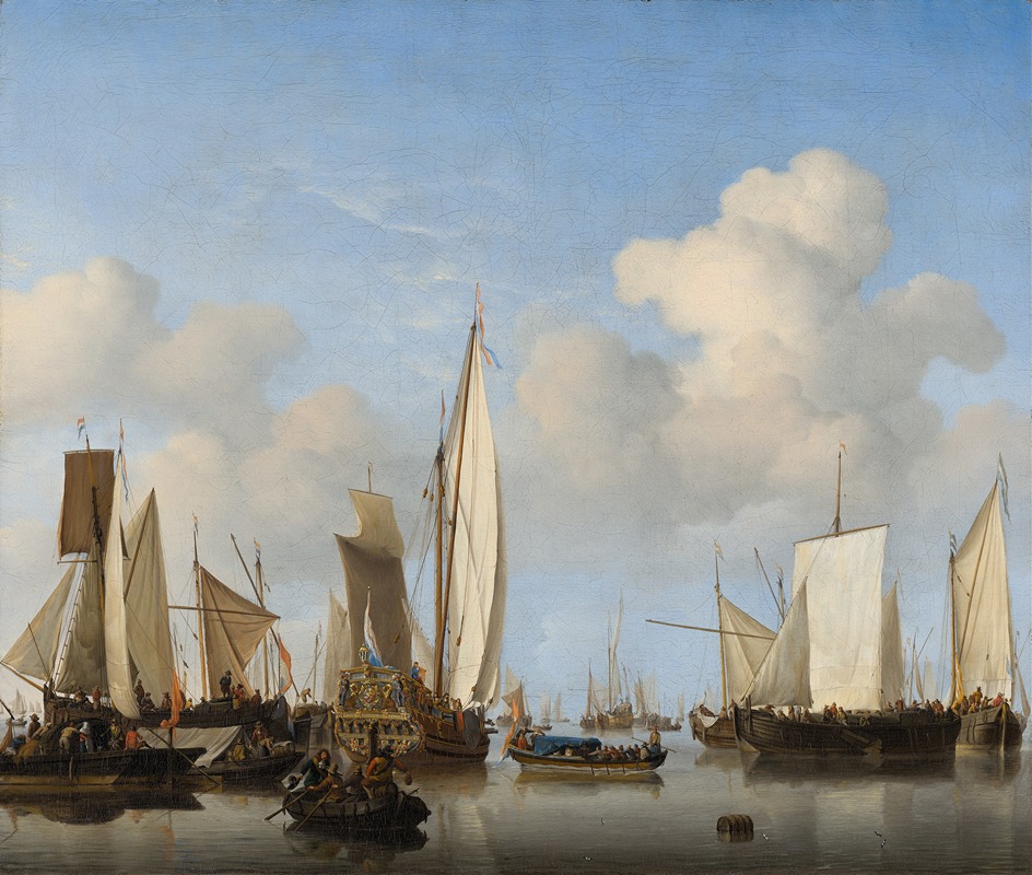 Willem van de Velde the Younger - Ships in the Roads