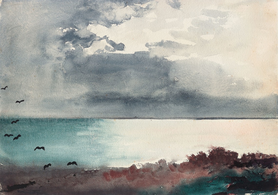 Winslow Homer - Breaking Storm, Coast of Maine