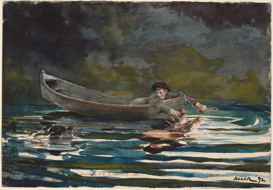 Winslow Homer - Sketch for ‘Hound and Hunter’