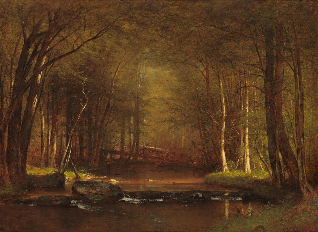 Worthington Whittredge - Trout Brook in the Catskills