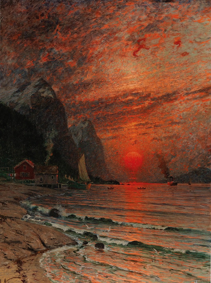 Adelsteen Normann - Sunset Over The Fjord
