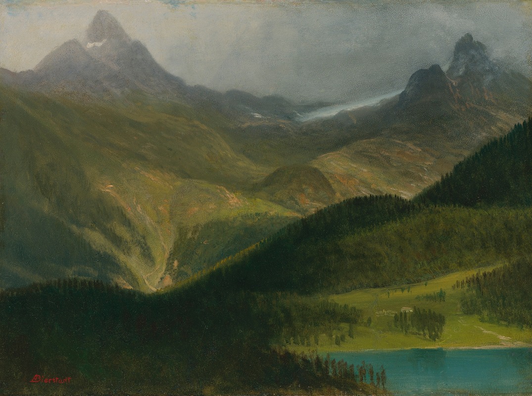 Albert Bierstadt - Mountain Landscape