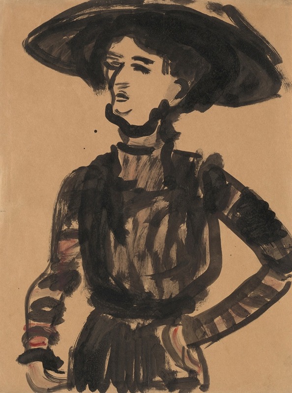 Ernst Ludwig Kirchner - Woman with Black Hat