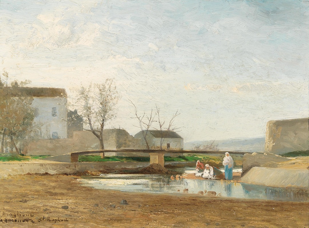 André Maglione - Washerwomen By The River