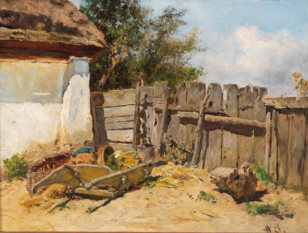 Anton Schrödl - In The Farmhouse Garden