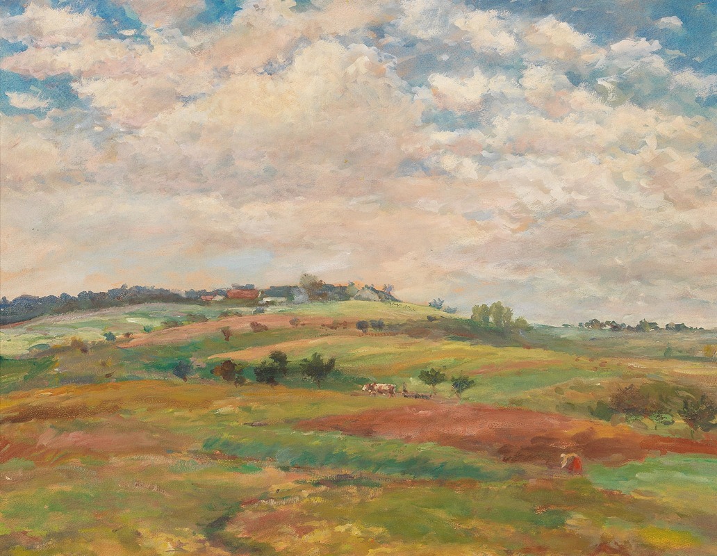 Antonín Slavíček - Follower Pasture Landscape In The Summer Light