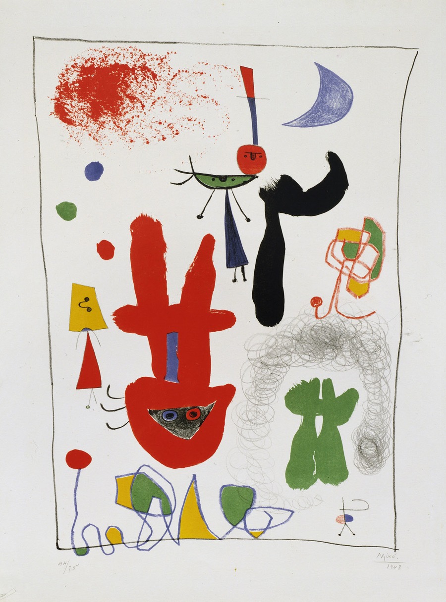 Joan Miró - Acrobats in the Night Garden