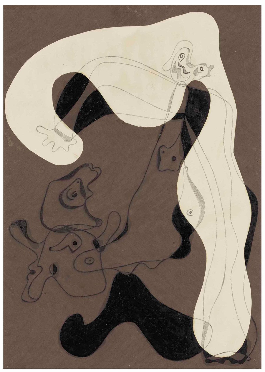 Joan Miró - Collage-Peinture