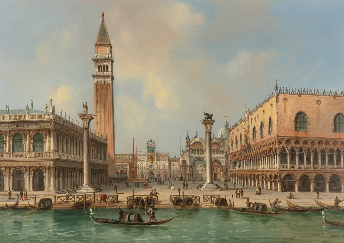 Carlo Grubacs - View Of The Piazzetta Di San Marco, Venice