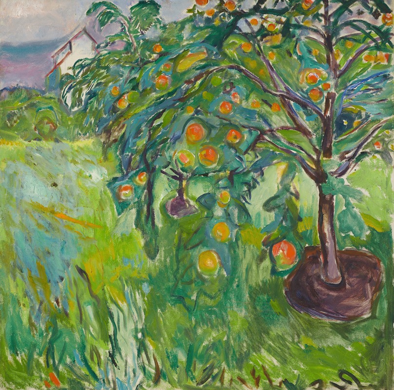 Edvard Munch - Apple Tree By The Studio