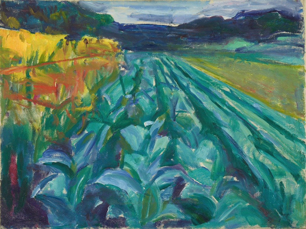 Edvard Munch - Cabbage Field