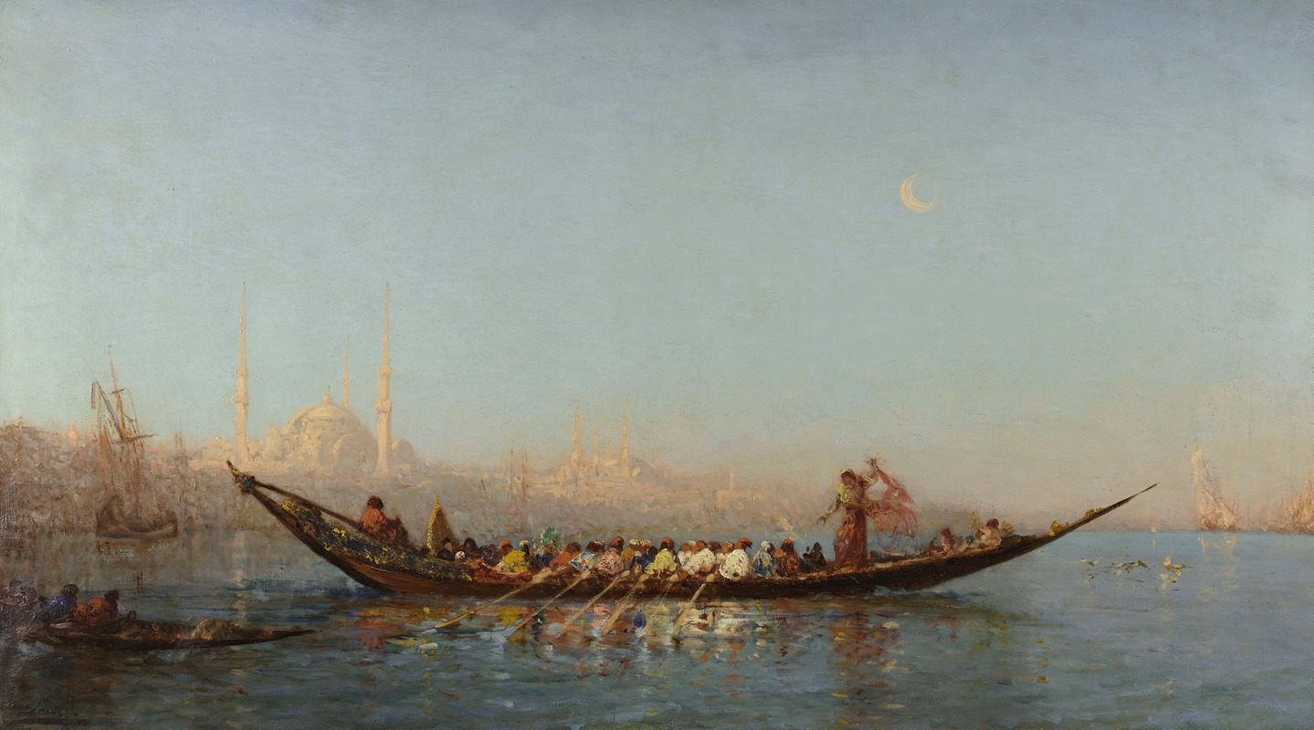 Félix Ziem - Constantinople, Le Caïque De La Sultane