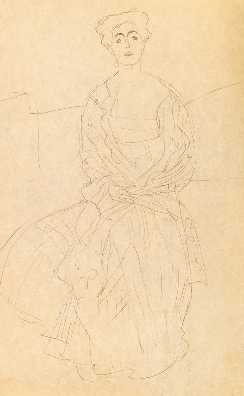 Gustav Klimt - Margaret Stonborough-Wittgenstein sitzend Studie