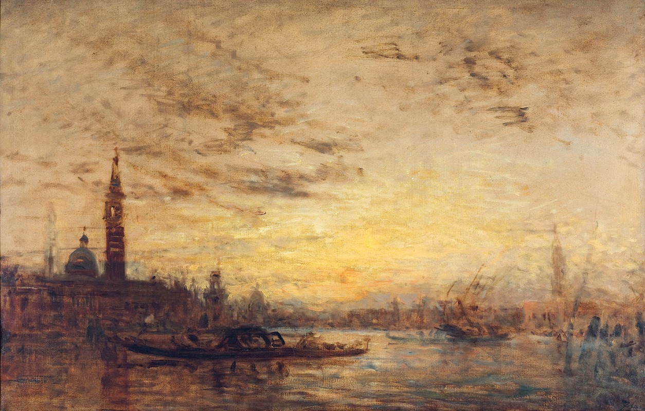 Félix Ziem - Venise, La Giudecca Au Crépuscule