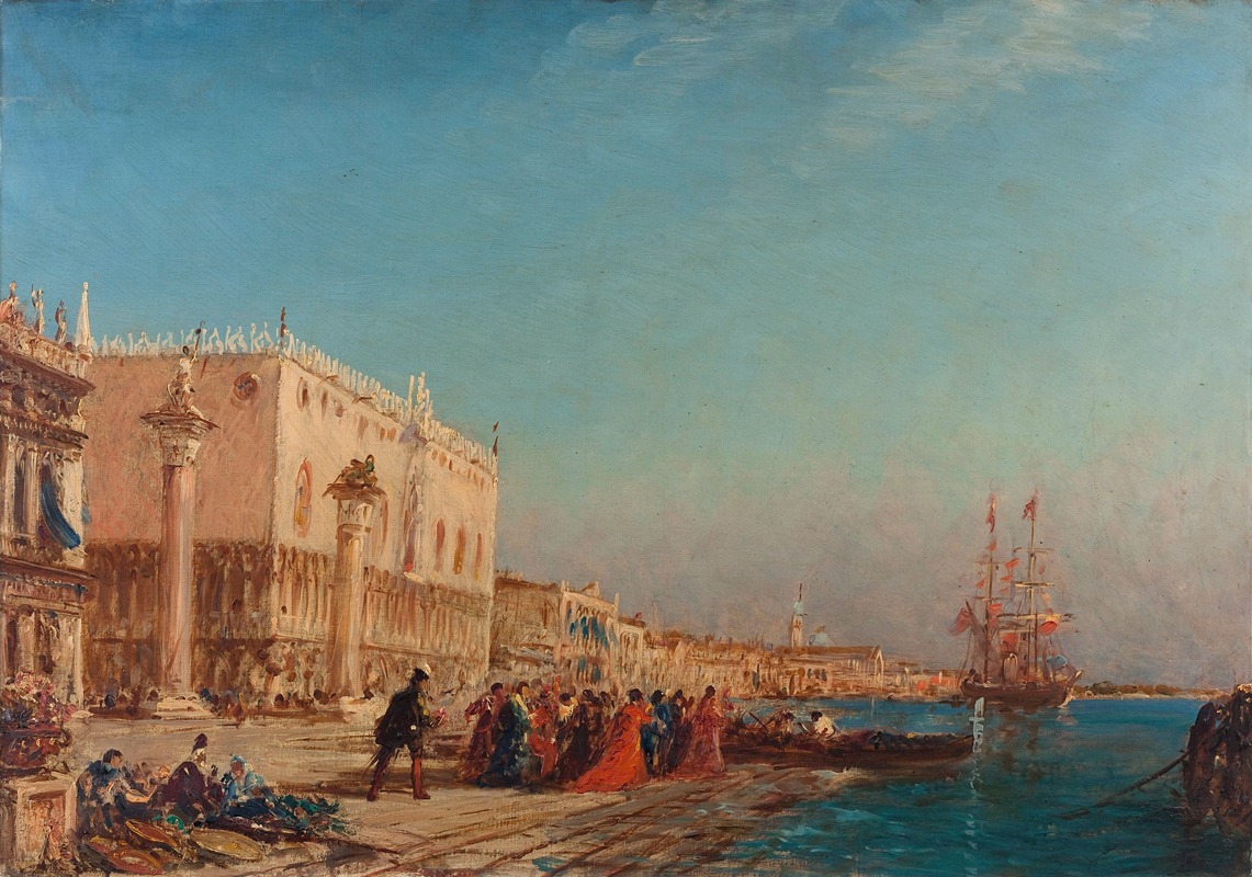 Félix Ziem - Venise, Le Palais Des Doges