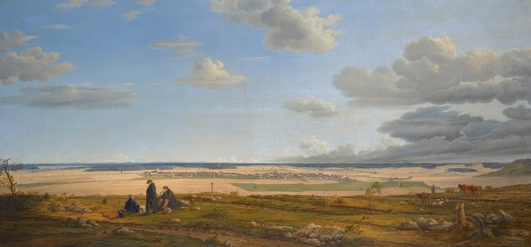 Franz Von Paula - View Of Langenenslingen In Upper Swabia