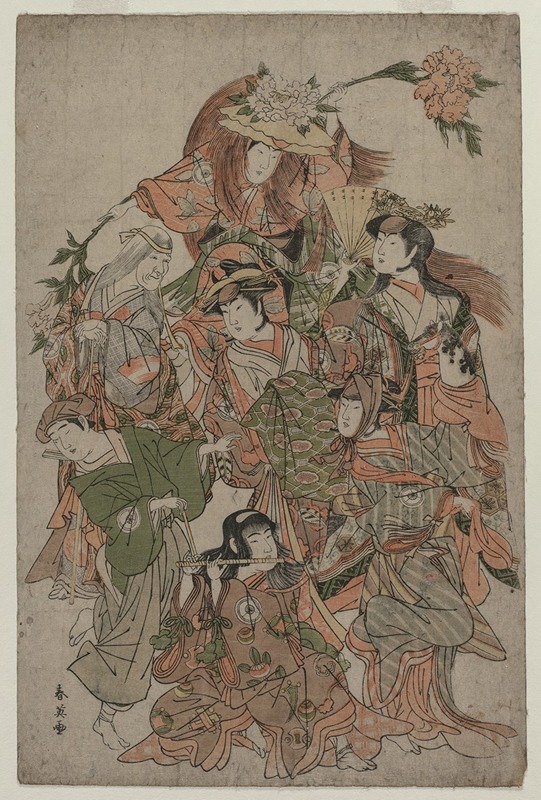 Katsukawa Shun'ei - Iwai Hanshiro IV in a Dance of Seven Changes