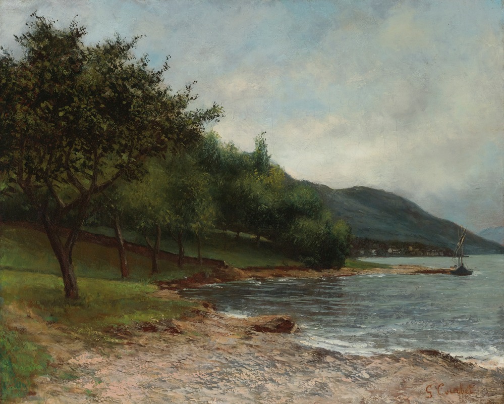 Gustave Courbet - La Rive Du Lac Léman