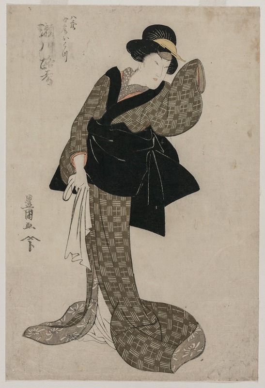 Toyokuni Utagawa - Segawa Roko as Hachizo’s Wife Ohatsu