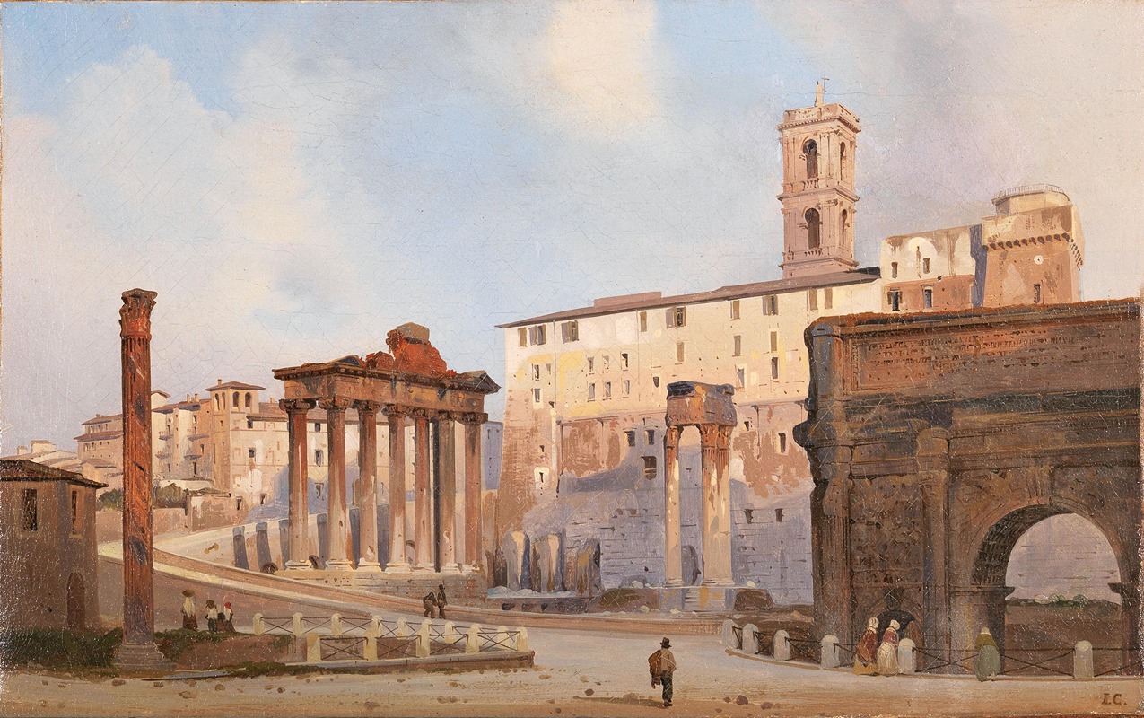 Ippolito Caffi - The Roman Forum