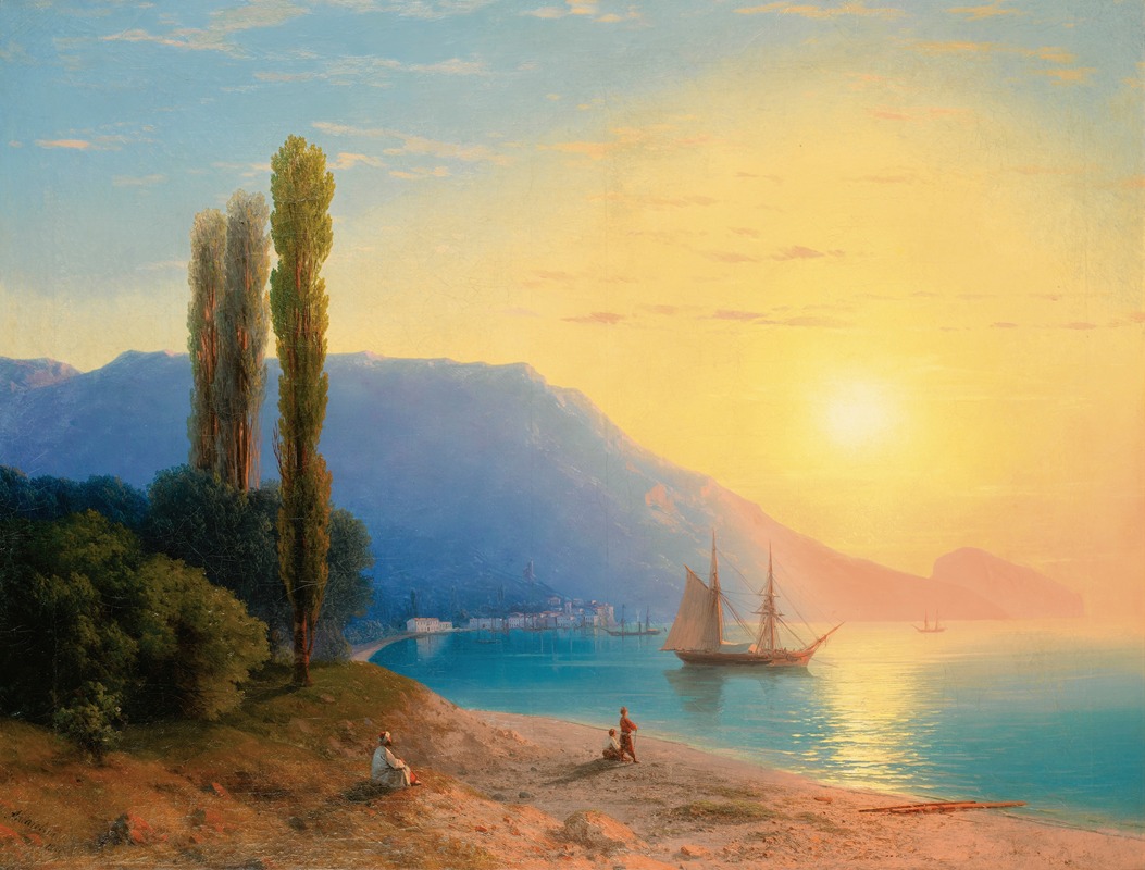 Ivan Konstantinovich Aivazovsky - Sunset Over Yalta