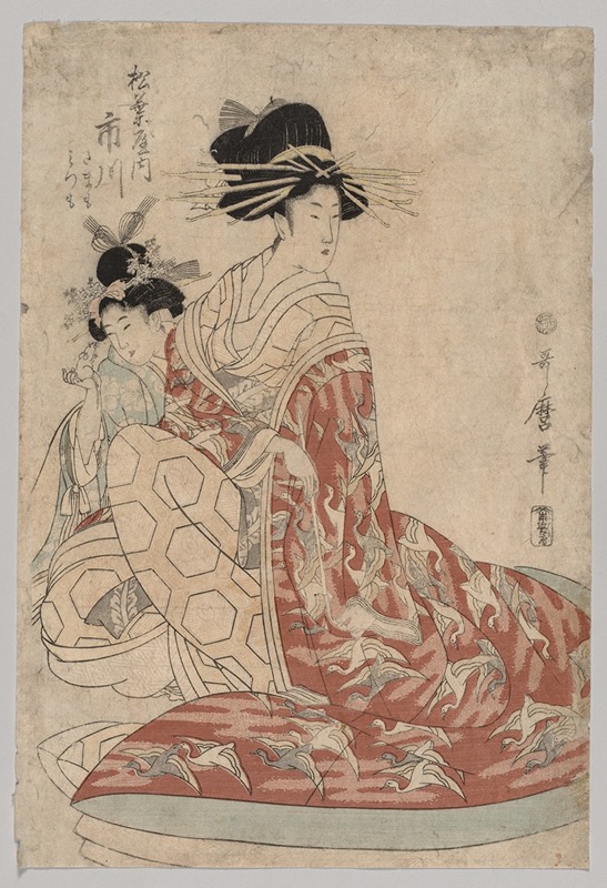 Kitagawa Utamaro - Woman of the Yoshiwara with Girl