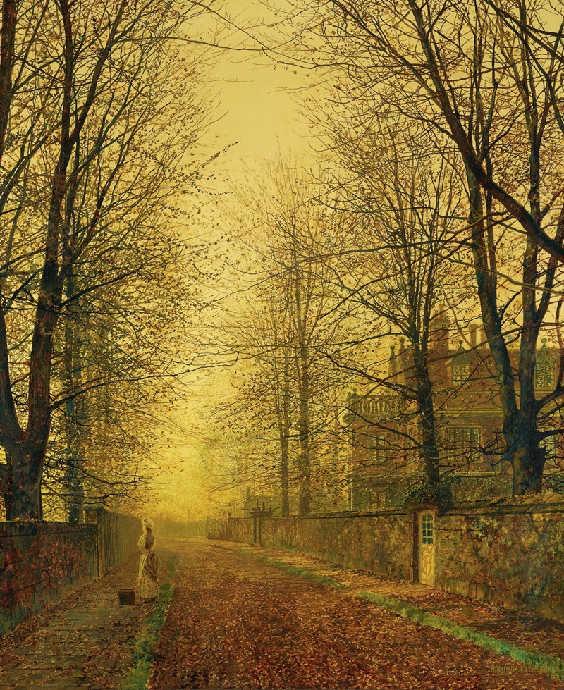 John Atkinson Grimshaw - In Autumn’s Golden Glow