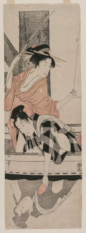 Kitagawa Utamaro - Couple in a Boat