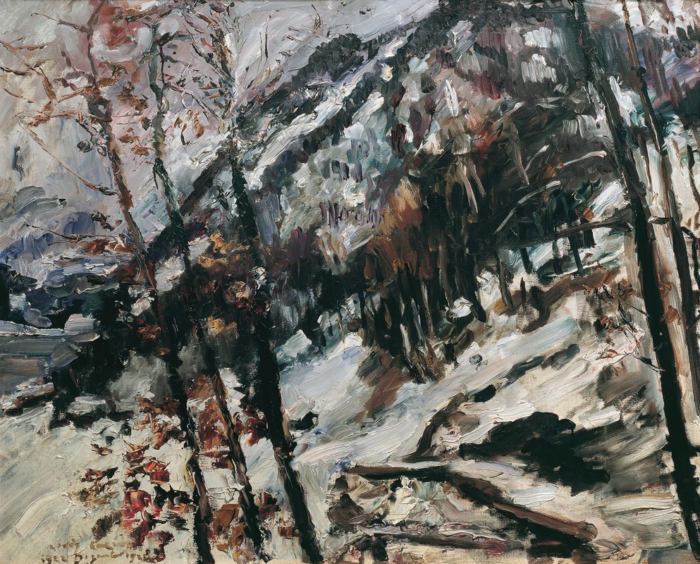 Lovis Corinth - Der Herzogstand Am Walchensee Im Schnee