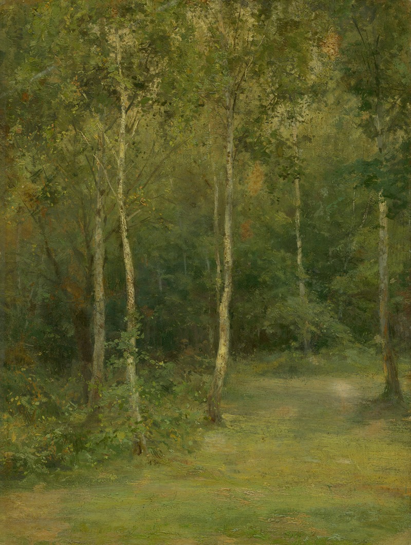 Ľudovít Čordák - Wooded Landscape With Little Birches