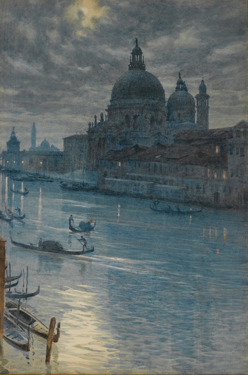 Edward John Poynter - A Moonlight Scene, Venice