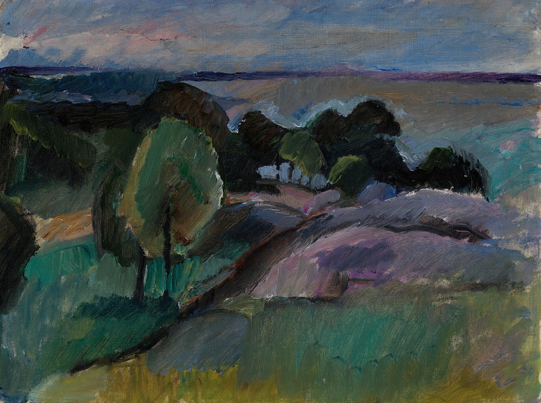 Valle Rosenberg - Landscape From Korkeasaari, 1913