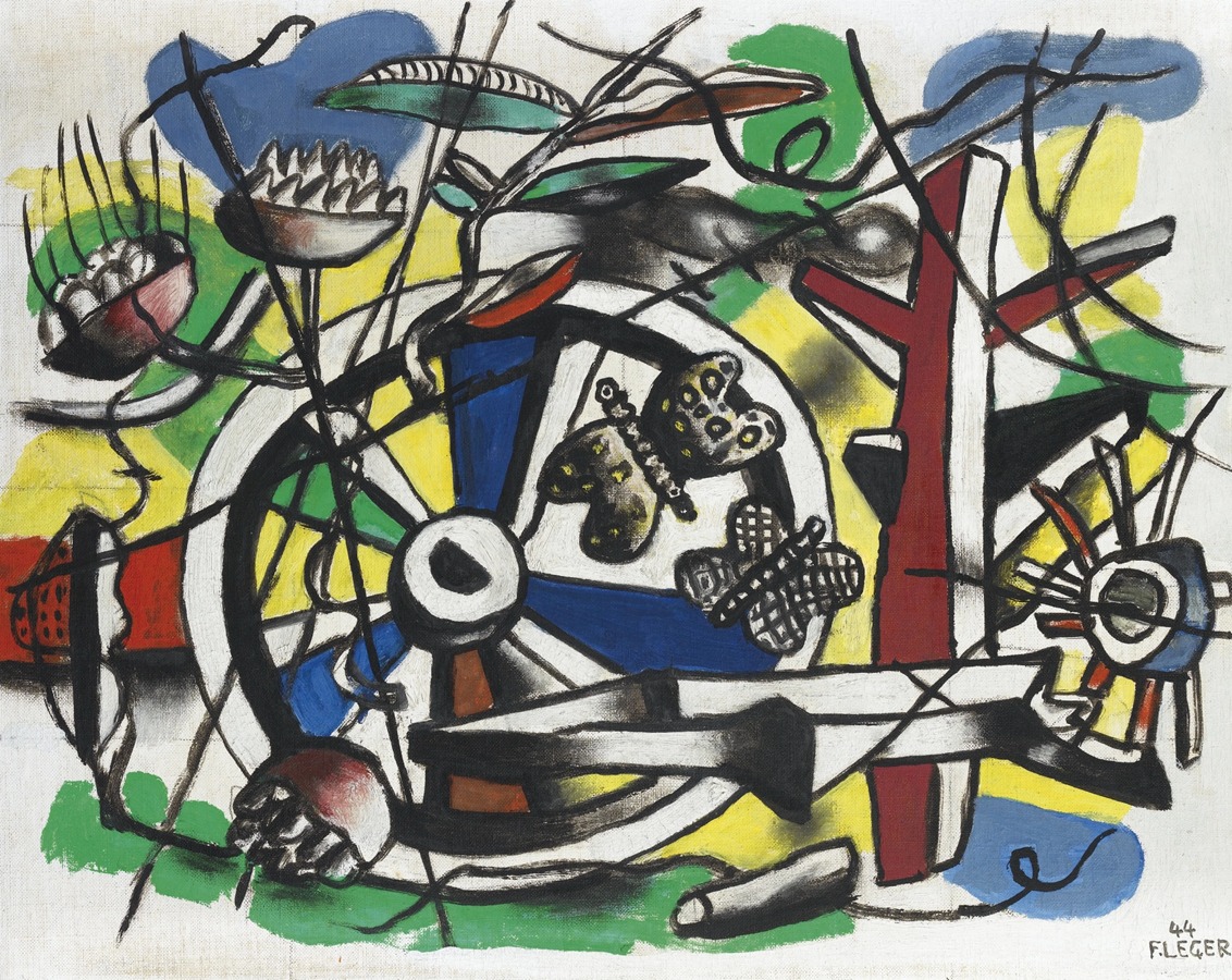 FERNAND LEGER、LA TABLE DANS LE JARDIN The Table In The Garden Artwork By Fernand Léger Oil