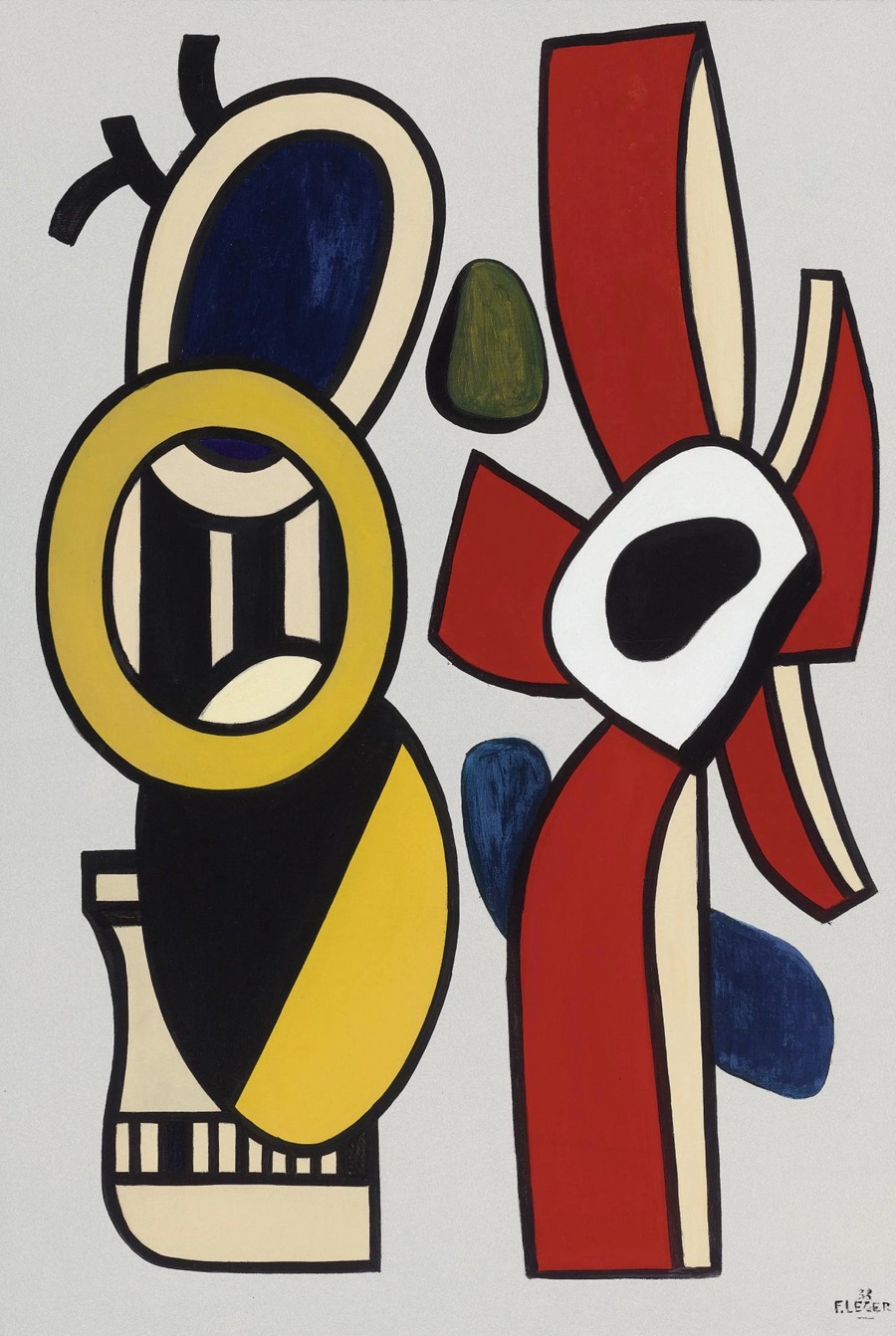 Fernand Leger、Rose et compas、希少画集画、新品高級額 Roses et compas - Fernand Léger | Artera