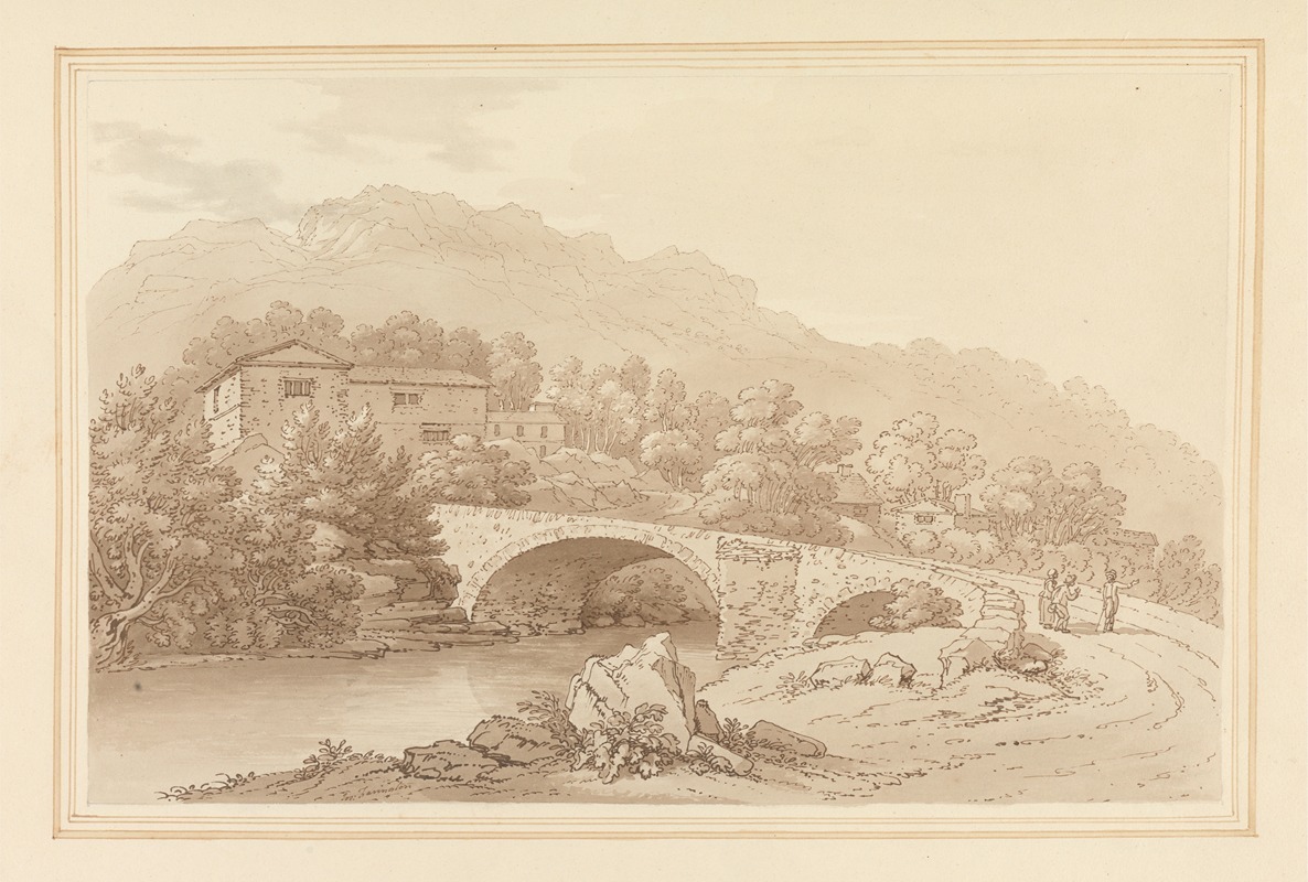 Joseph Farington - Brathay Bridge.
