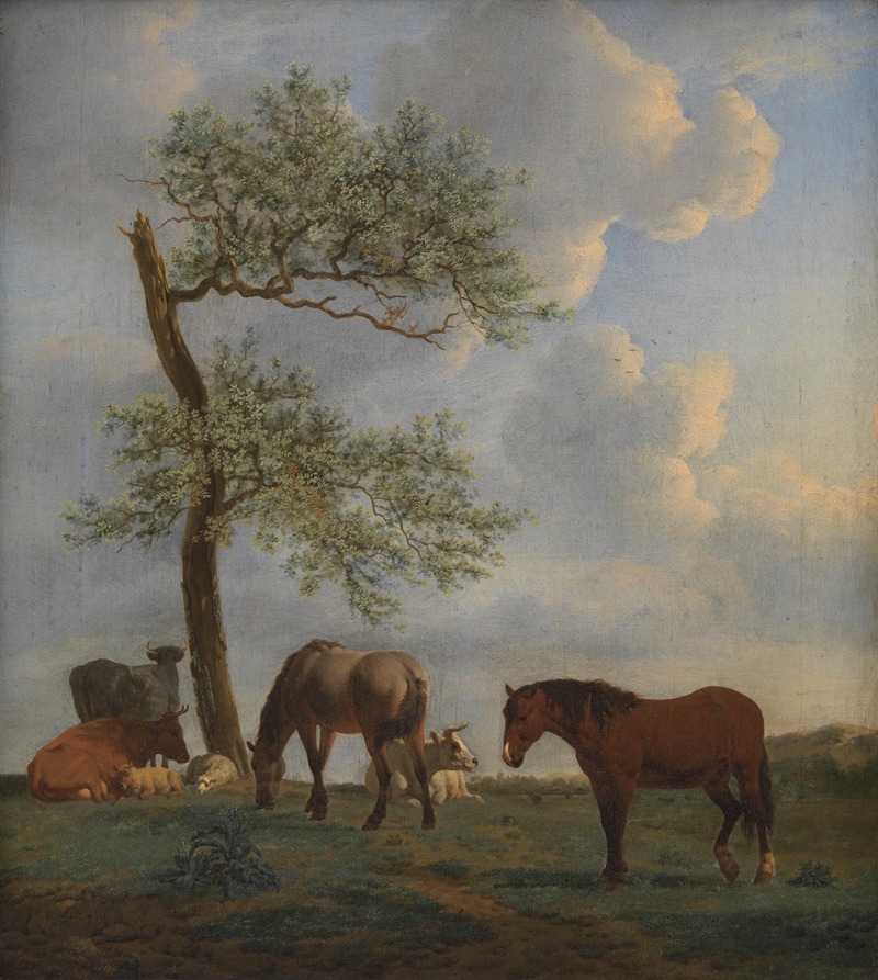 Adriaen van de Velde - Pasture with Horses and Cattle