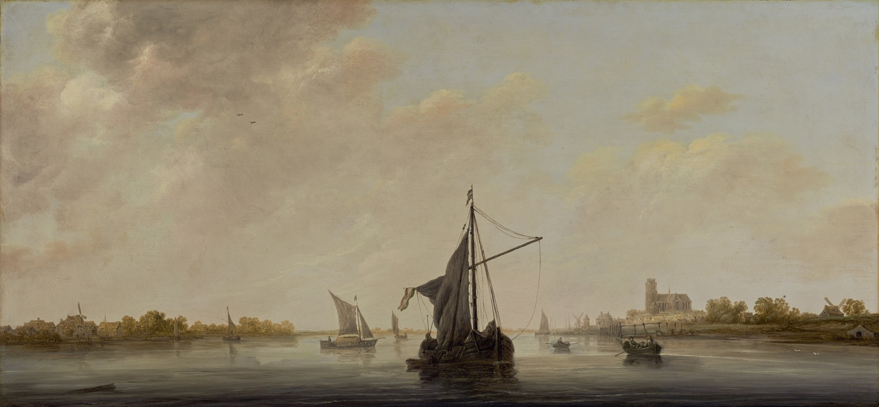 Aelbert Cuyp - A View of the Maas at Dordrecht