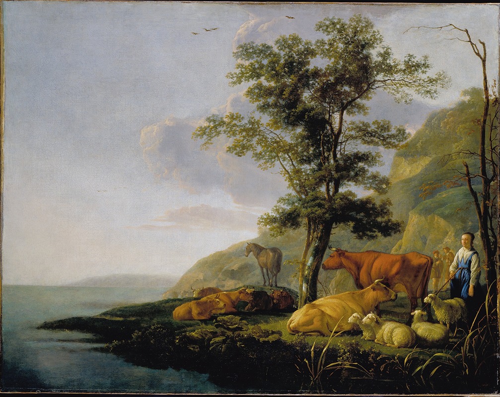 Aelbert Cuyp - Cattle near a River