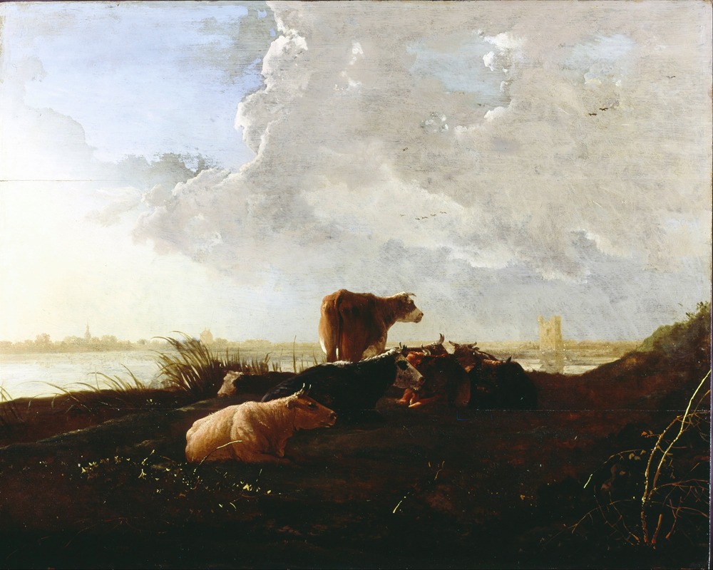 Aelbert Cuyp - Cattle near a River