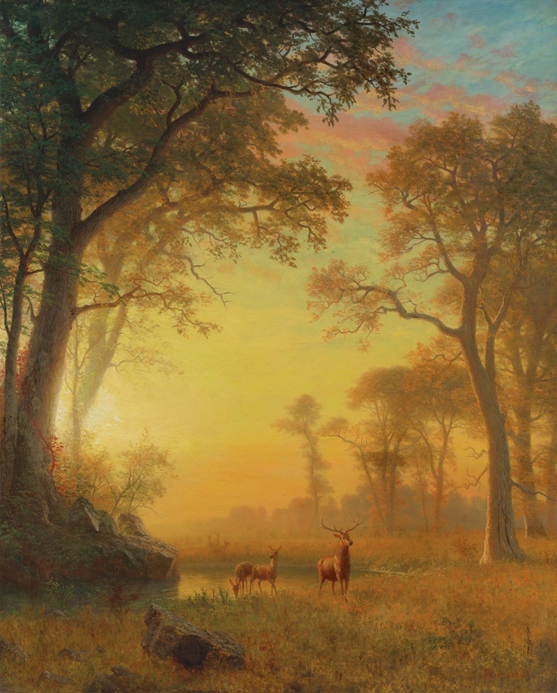 Albert Bierstadt - Light In The Forest