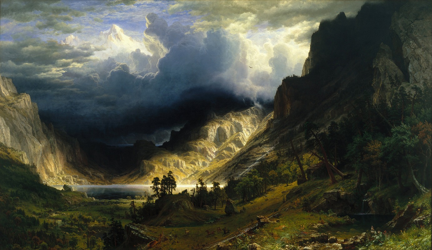Albert Bierstadt - A Storm in the Rocky Mountains, Mt. Rosalie