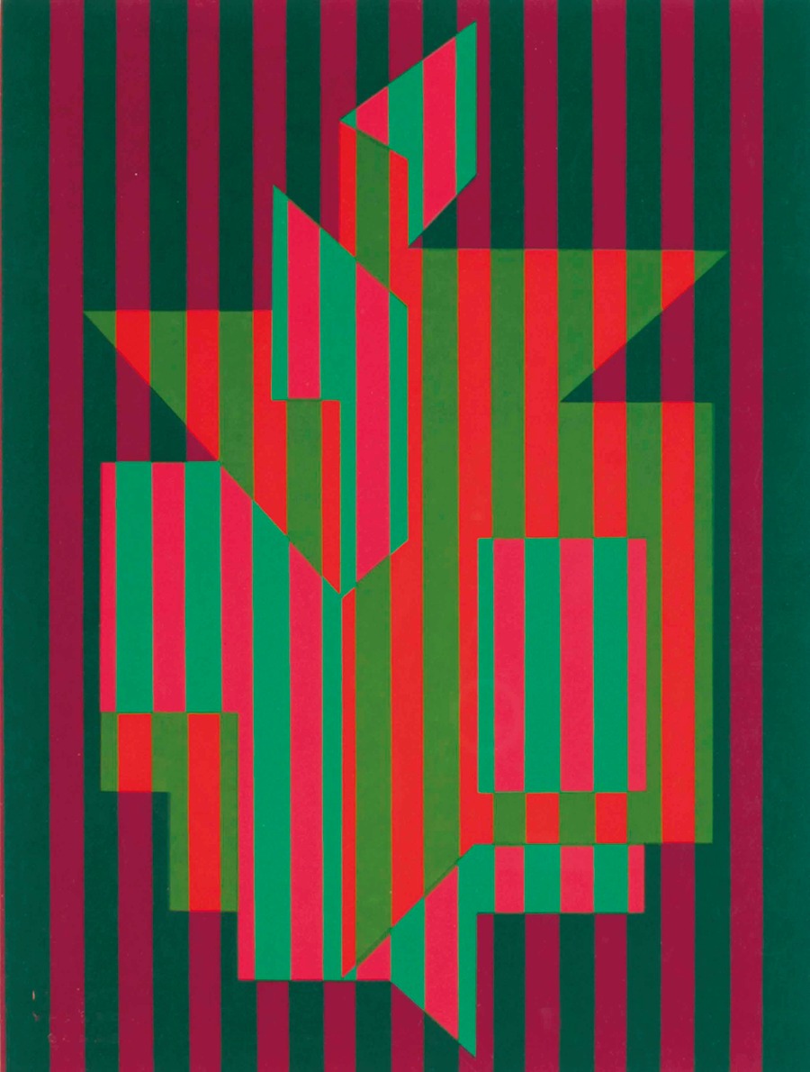 Victor Vasarely - Abstract composition