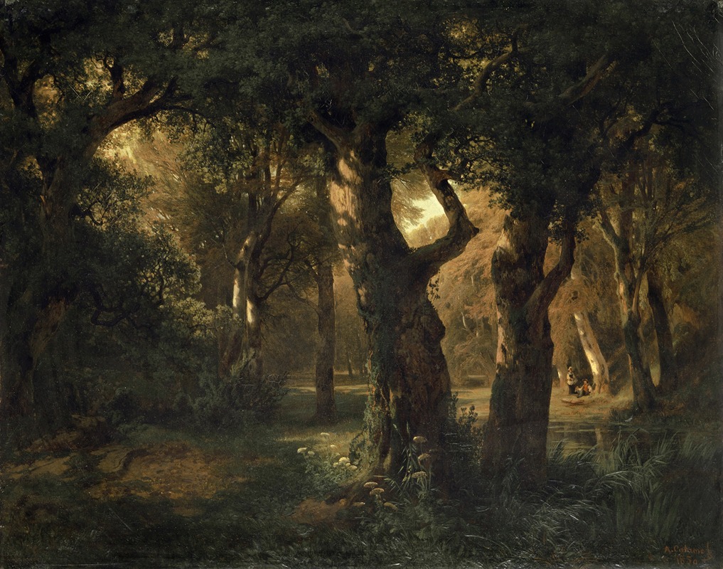 Alexandre Calame - Interior of a Forest