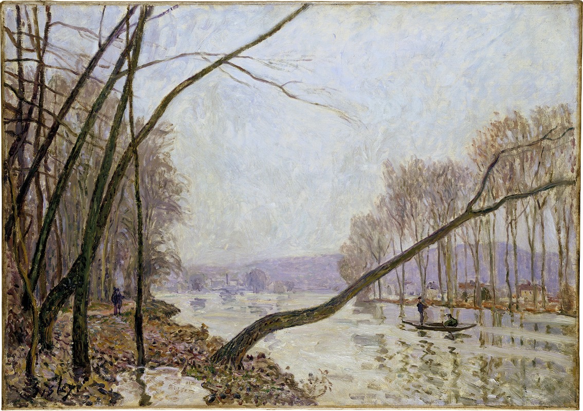 Alfred Sisley - Bank of the Seine in Autumn